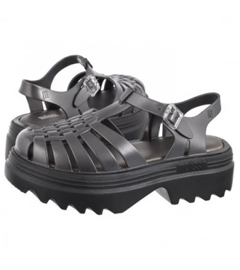 Melissa Possession Platform II 35818/AX291 Black/Silver  (ML322-a) sandalai