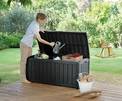 Sodo įrankių dėžė/suoliukas Keter, 390 L
