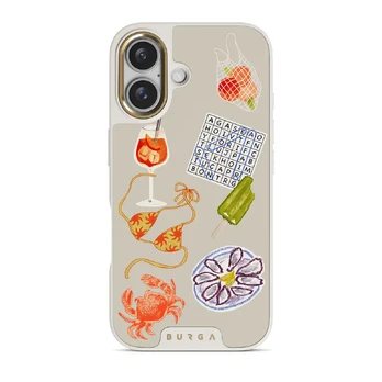 Seaside Muse - iPhone 16 Plus Case, Elite Light (MagSafe) / Gold