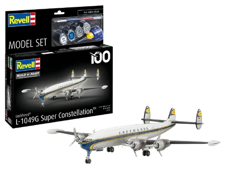 REVELL modelio rinkinys Lockheed L.1049G Super Constellation Lufthansa, 63745
