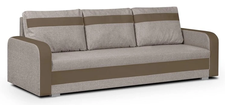 Trivietė sofa Condi, šviesiai ruda/ruda