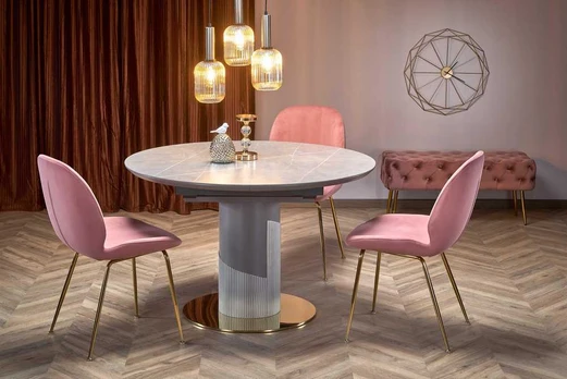 MUSCAT table pilkas marble