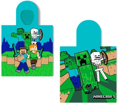 Mojang Studios Minecraft cotton poncho towel