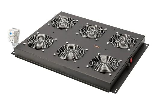 Digitus DN-19 FAN-6-SRV-B hardware cooling accessory Juodas
