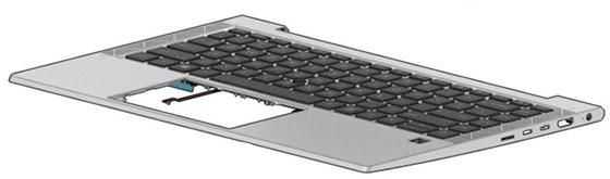 Klaviatūra Atmintis do laptopa HP TOPCover W/KB CP+PS DEN