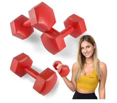4Fizjo Bituminiai hanteliai pratimams 2 x 3kg