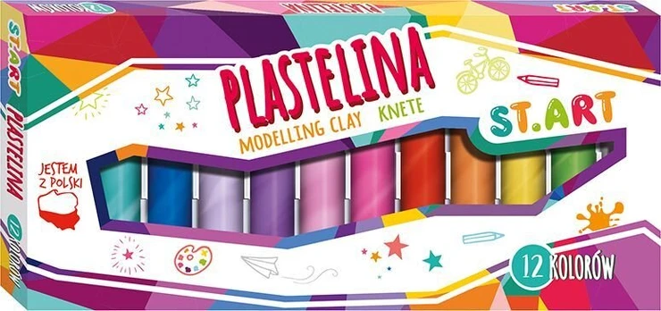 St. Majewski Plastilinas St.art 12 spalvų