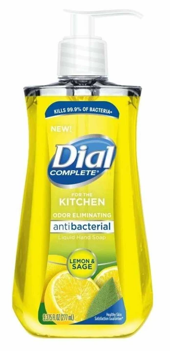 Dial, Antibacterial Kitchen, Lemon - Sage, Liquid Soap, For Hands, 221 ml