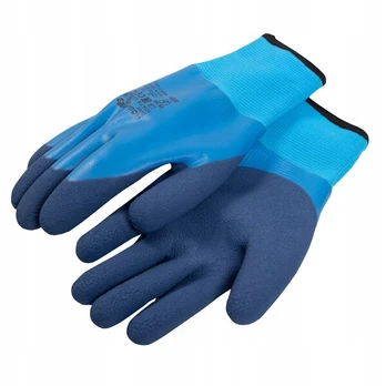 Blue DIRK insulated gloves latex-coated mėlynas 9