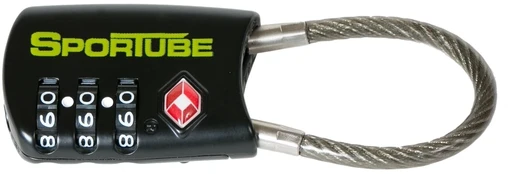 Bagažo spyna Sportube TSA Combination Cable Lock