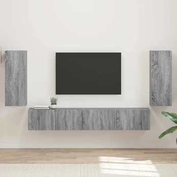 TV staliukas 3 pcs Pilkas Sonoma