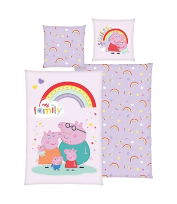 Patalynės komplektas „Peppa Pig“ (80x80 cm)