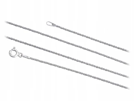 Sidabrinė "lisi uodegos" grandinėlė 1,1mm, 75cm