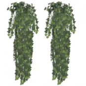 2 Žalios Spalvos Dirbtinės Gebenės 90 cm kaina