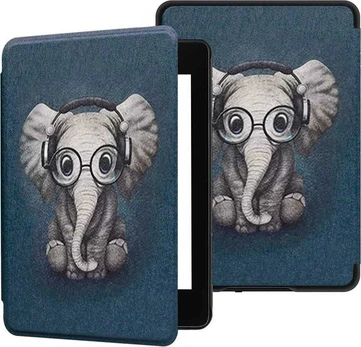 Viršelis Strado Smart Case grafinis dėklas Kindle Paperbalta 1 / 2 / 3 (Elephant) universalus