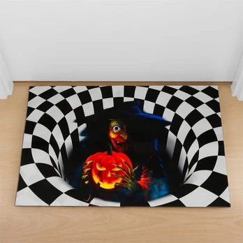 DATIFF Halloween 3D neslystantis kilimėlis su ragana 40x60 cm
