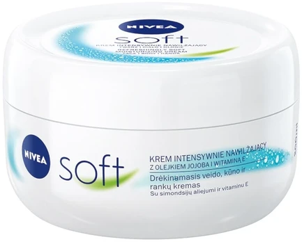 Drėkinamasis kremas Nivea Soft, 200 ml