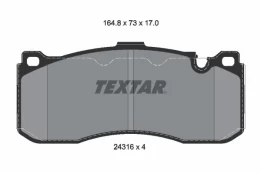 Stabdžių trinkelių rinkinys, diskinis stabdys TEXTAR 2431601 kaina