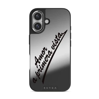 Amor - iPhone 16 Case, Elite Mirror Dark (MagSafe) / Silver