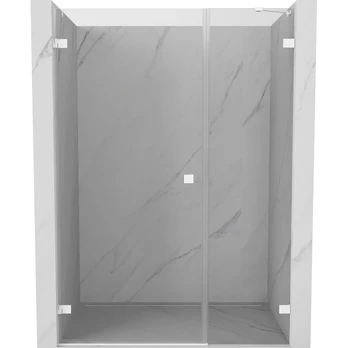 Dušo durys Mexen Lunar-B Left, 135 cm x 200 cm, balta