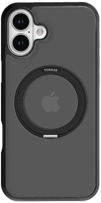 Torras Ostand Pro Case for iPhone 16 Plus (Juodas)