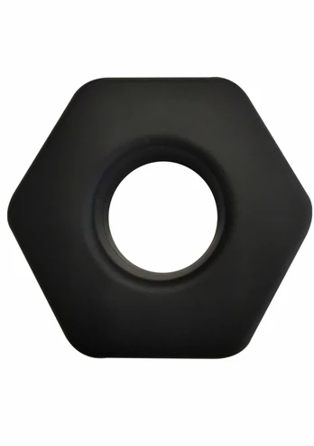 Hidden Desire Hunk Soft Silicone Intimate Support Ring Black