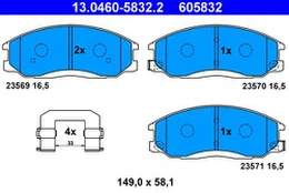 ATE 13.0460-5832.2 Brake pad set