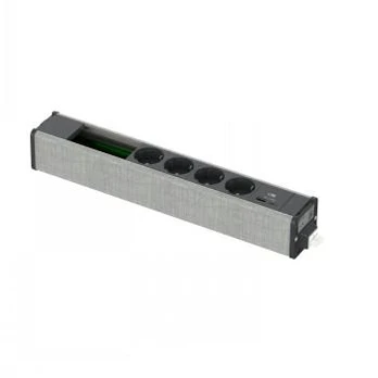 SCHNEIDER ELECTRIC UNICA SYSTEM+ MOD.UNIT 4XSCH+USBA/C+DATA ANTHR/Pilkas