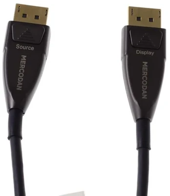 Mercodan Fiber Displayport 10m, DP 1.4, 32Gbps,, 4:4:4, 8K 60p,