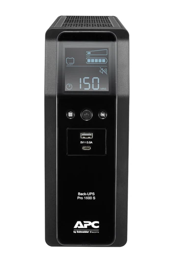 Back UPS Pro BR 1600VA, 8 Outlets, AVR, LCD Interface | BR1600MI