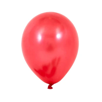 Raudoni perlamutriniai balionai (100 vnt./30 cm)
