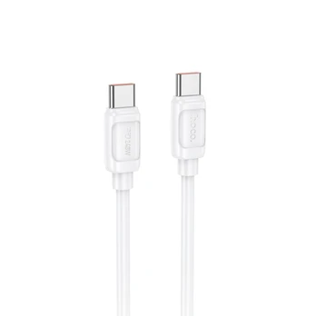 USB kabelis Hoco X115 240W USB-C to USB-C 1.0m baltas