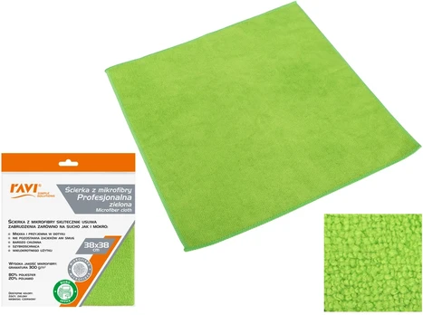 Profesionali mikropluošto šluostė, žalia, 20 x 1 x 23, 10476, Simple Solution