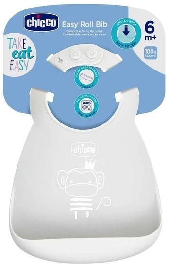 CHICCO-102193 SILIKONINIS SEITINĖLIS PILKAS