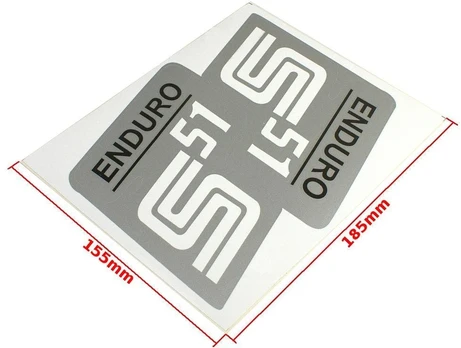 Other LIPDUKAS SIMSON S51 ENDURO SIDABRINIS RINKINYS. CAT-E