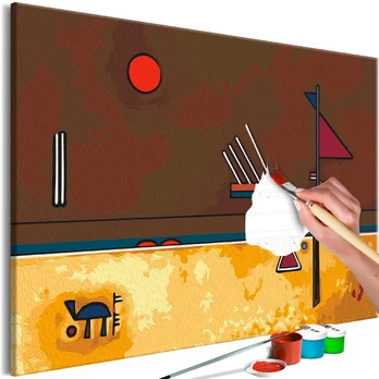 Artgeist tapyba pagal skaičius - Vasily Kandinsky: Brownish 60x40