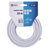 Kabelis EMOS TV COAXIAL CB130 20M kaina