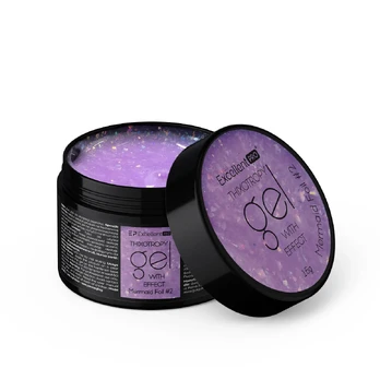 EXCELLENT PRO_ Thixotropy Gel With Effect żel budujacy Mermaid Foil #2 15g