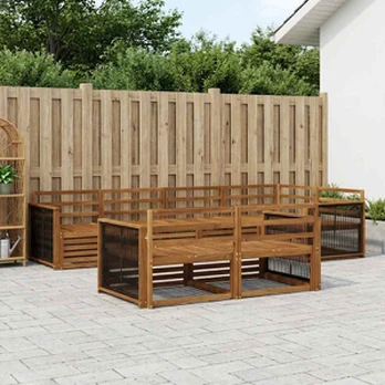 Lauko sofos komplektas 7 pcs Natūrali