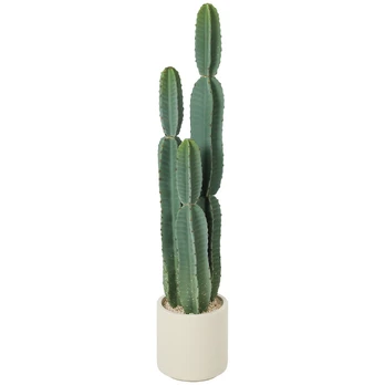 Dirbtinis kaktusas, su vazonu, Žalia, Ø25 × 111 cm