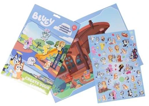 Bluey BLUEY Reusable Stickers Set - Create a Scene 25 plus stickers