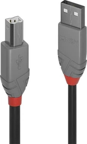 KABELAS USB2 A-B 7.5M/ANTHRA 36676 LINDY kaina