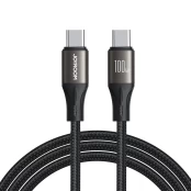 Joyroom Light-Speed ​​Series SA25-CC5 100W USB-C / USB-C Cable 1.2m - Black kaina