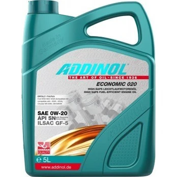 Variklinė alyva Addinol Ecomonic 020 0w20 - 5L