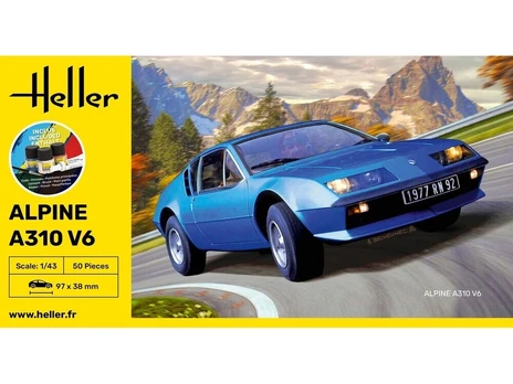 Heller - Alpine A310 V6 Dovanų komplektas, 1/43, 56146