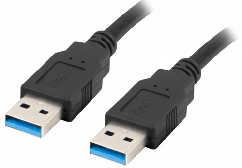Kabelis Lanberg USB -A M/M USB Type-A, USB Type A, 1 m, juoda