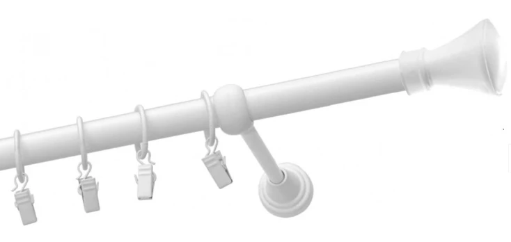 Karnizas Olimp Monako, 250 cm, Ø 19 mm, balta