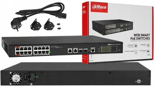 Poe switch'as Dahua Pfs4218-16et-240-v3 16x Poe Sfp