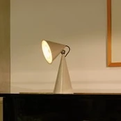 Tom Dixon LED stalo lempa Pose Task Light, šviesiai pilka, 41 cm