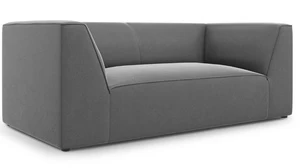 Sofa Micadoni Home Ruby Velvet, pilka, 174 x 92 cm x 69 cm